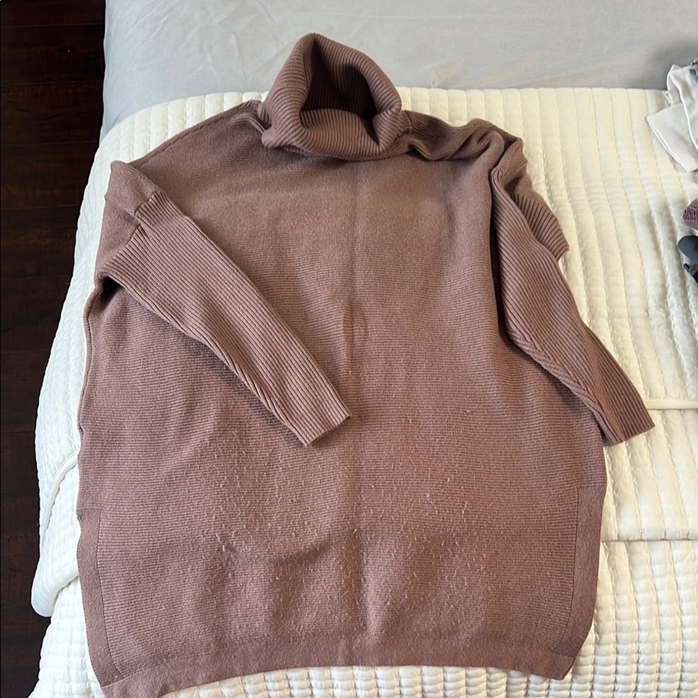 Xhilaration Mauve Cowl Neck Sweater Knit Pullover